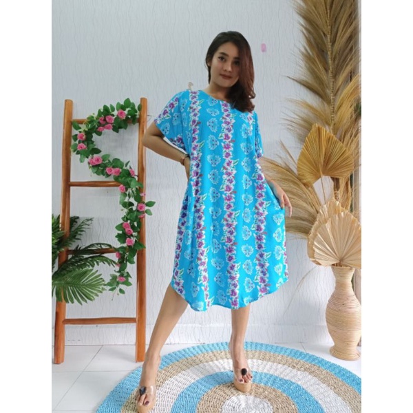 daster xxl motif bunga