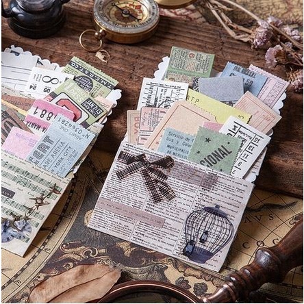 Vintage Ticket Paper for Journal Deco - Time Coupon Series (10pcs)