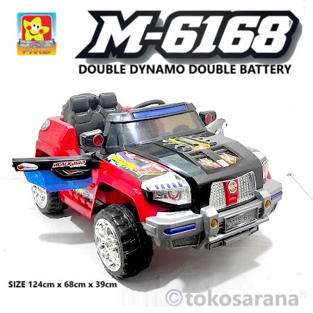 Dikirim Siap Pakai Mobil Mainan Aki Anak PMB M6168 Skunk Offroad2 Extra Large 120cm X 67cm X 34cm