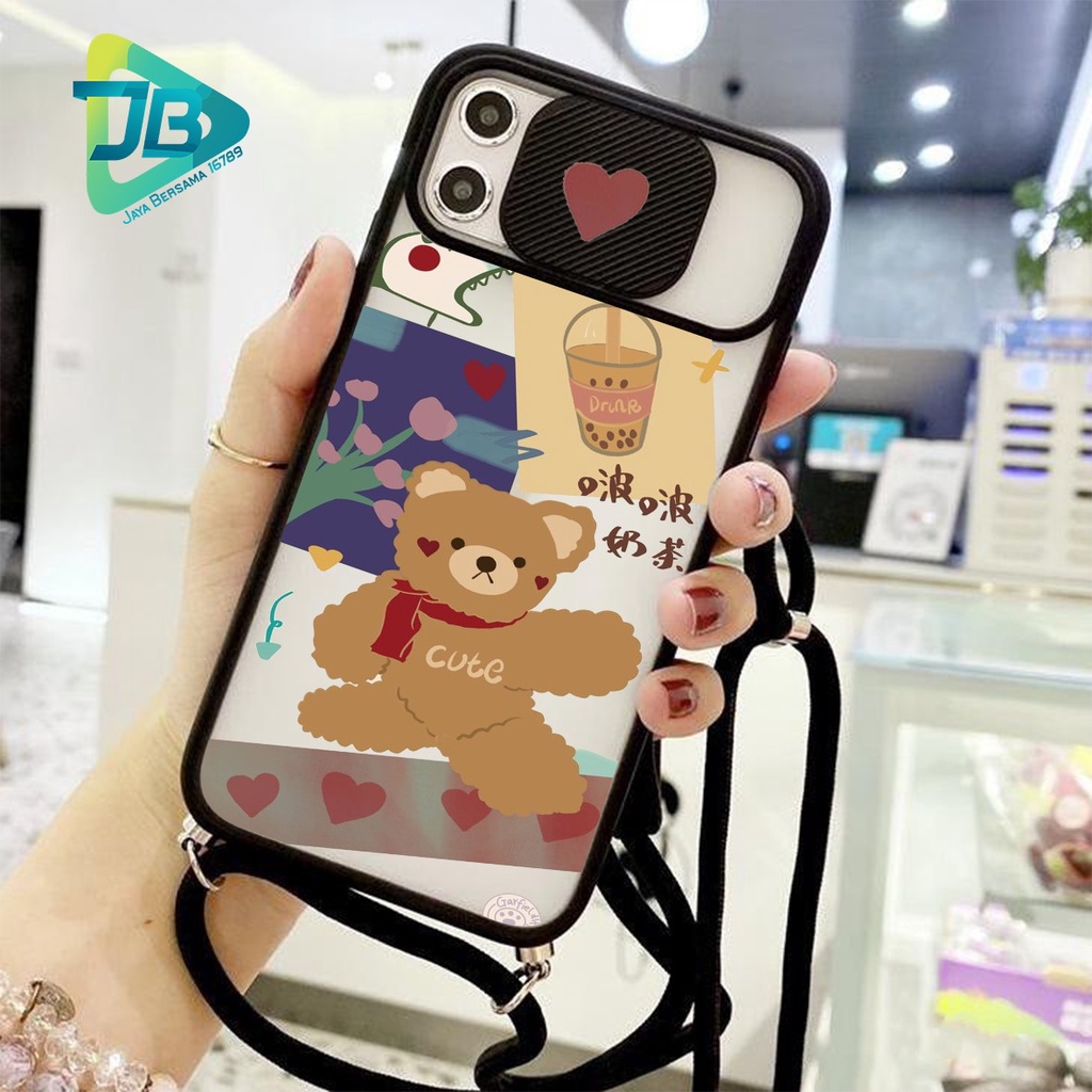 SOFTCASE SLINGCASE SLIDE PELINDUNG KAMERA SUNNY CUTE SAMSUNG OPPO VIVO REALME IPHONE XIAOMI ALL TYPE JB5139