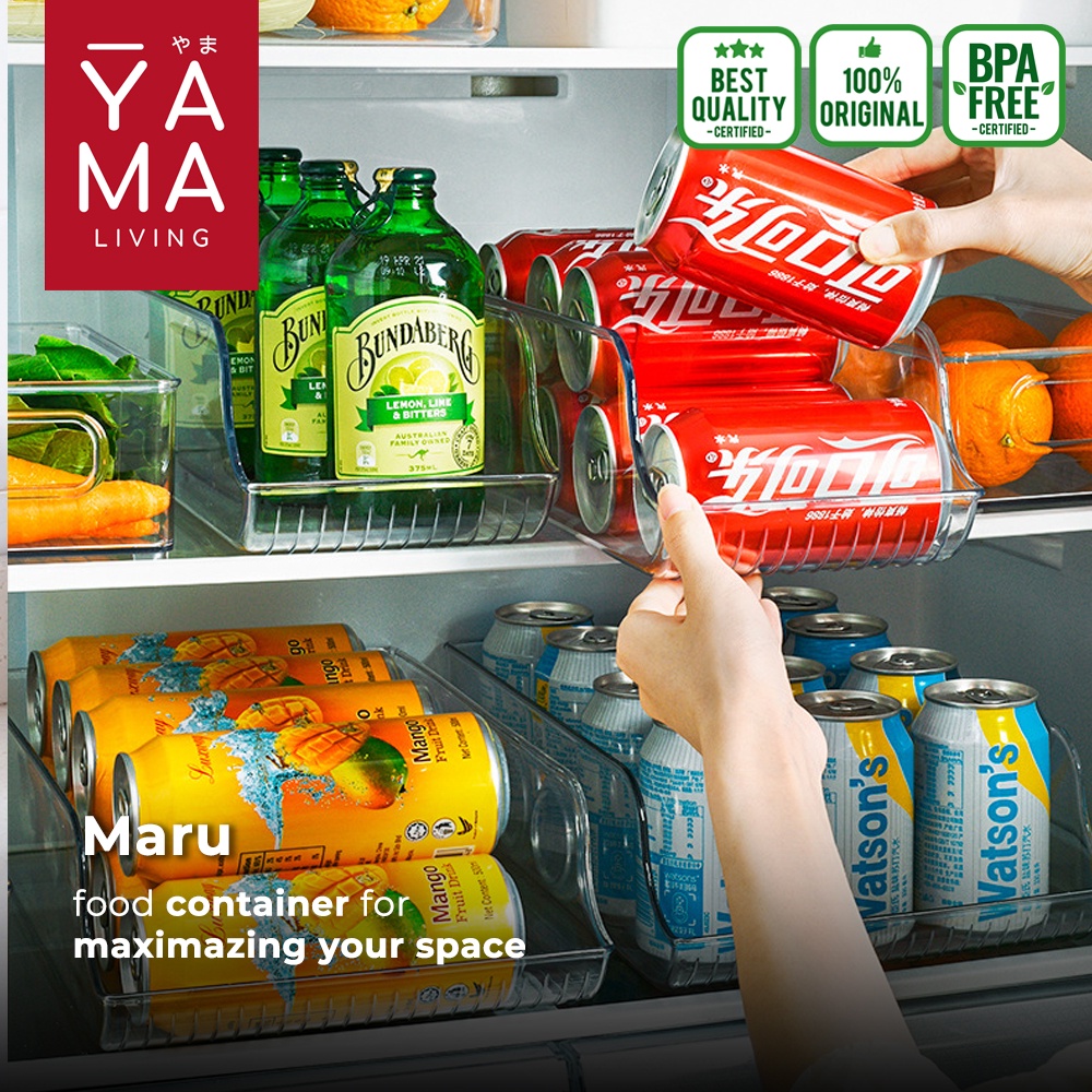 YAMA MARU Food Storage Organizer Kotak Kontainer Penyimpanan Makanan Minuman Kulkas