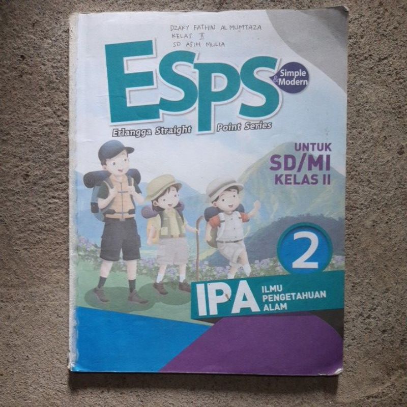 buku Esps IPA. Ilmu Pengetahuan Alam sd kelas 1.2.3 revisi kurikulum 13-Ipa 2 tanpa cover