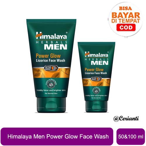 Himalaya Men Power Glow Licorice Face Wash 50ML &amp; 100ML