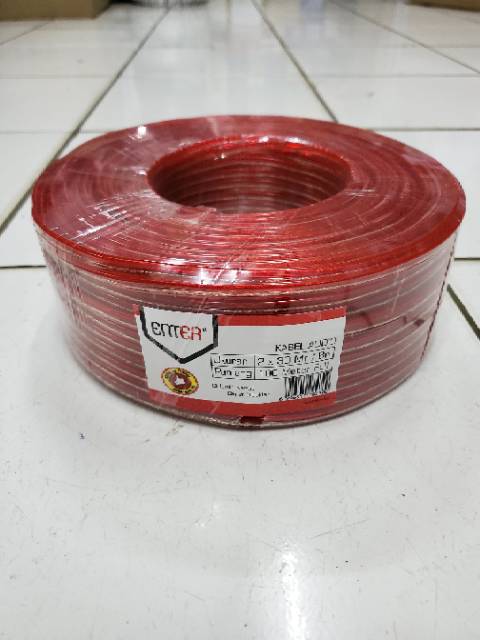kabel audio-kabel transparan-kabel transparant-kabel bening 2x30 Harga PERMETER