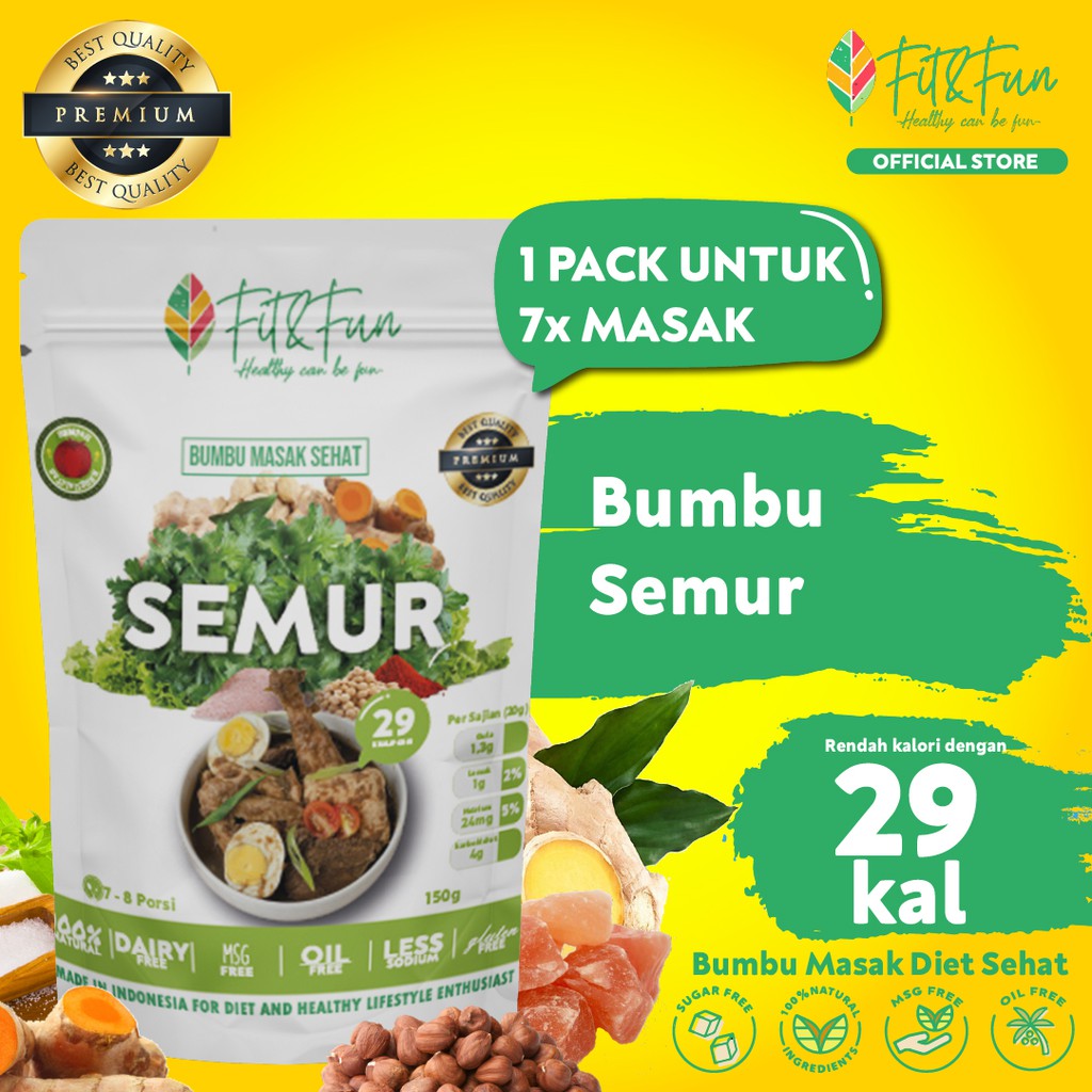 

( Premium Quality ) Fit and Fun - Bumbu Masak Sehat Diet Semur