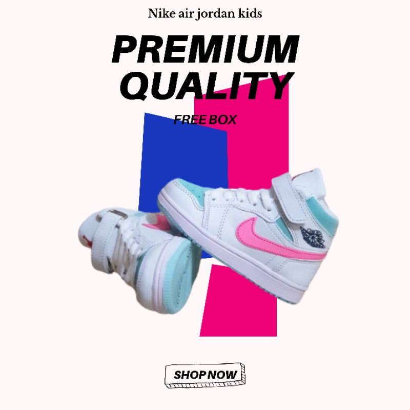 SEPATU SNEAKERS ANAK PEREMPUAN NIKE AIR JORDAN KIDS SEPATU ANAK CEWEK USIA 2-7 TAHUN