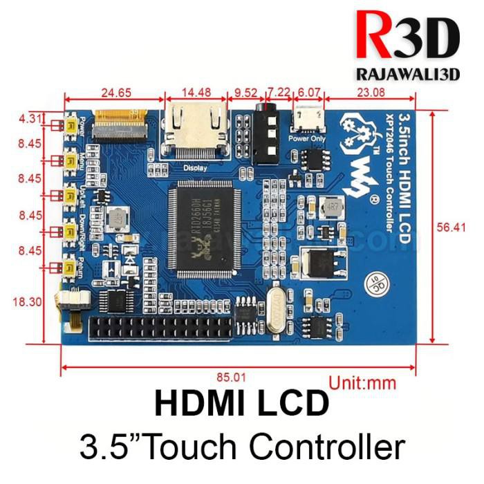 Waveshare 3.5 inch 480x320 HDMI LCD Resistive Touchscreen
