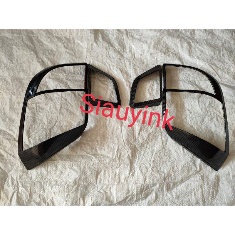 Garnish lampu belakang New Agya Ayla 2017 2020 2021 GR Sport Full Carbon