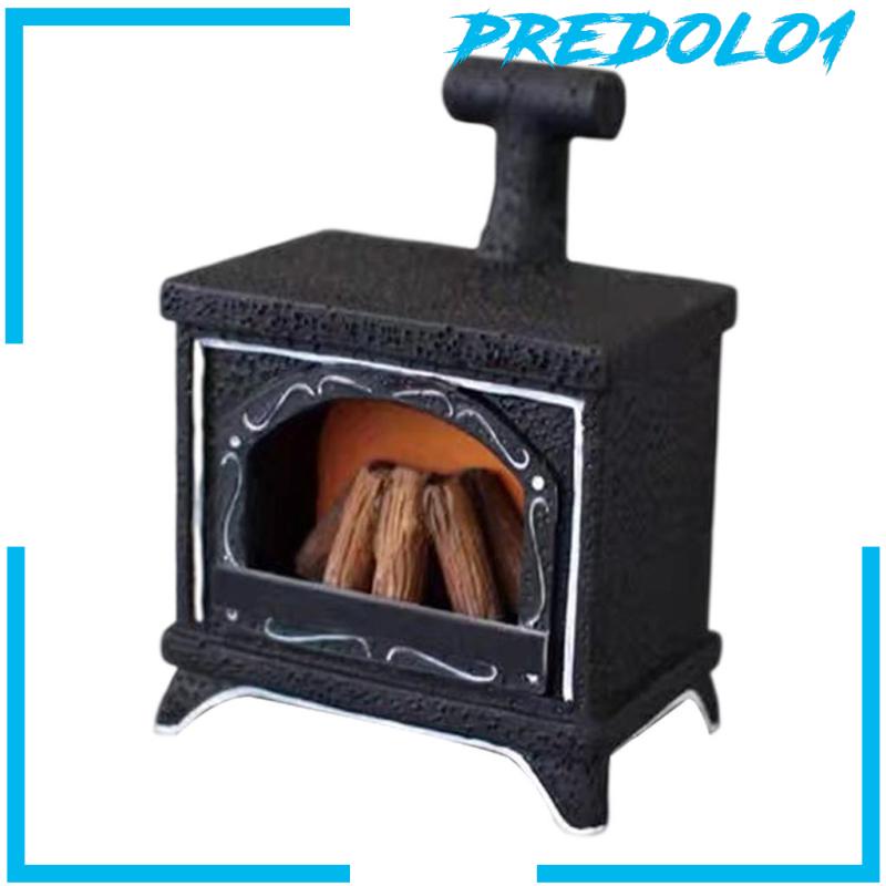 [PREDOLO1] Dollhouse LED Fireplace 1:12 Miniature Dollhouse Decor Mini Exquisite Model