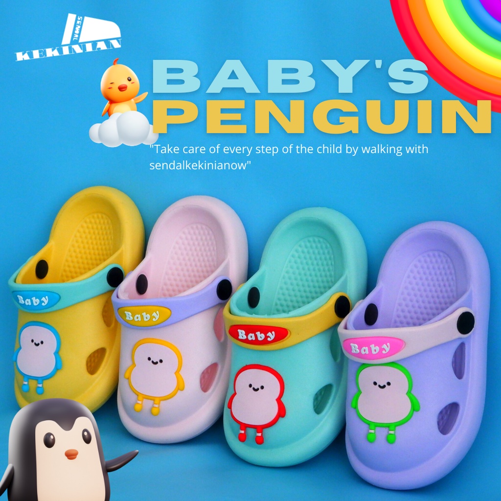 Sandal Kodok Anak Baby Series/Sepatu sandal anak Lucu / Sendal Baim / Sendal Bakpau anak