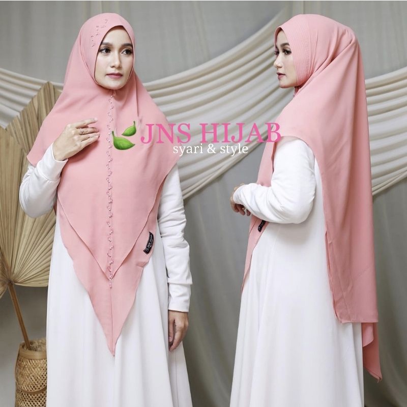 khimar hafizah payet jilbab hijab ceruty premium ori jns
