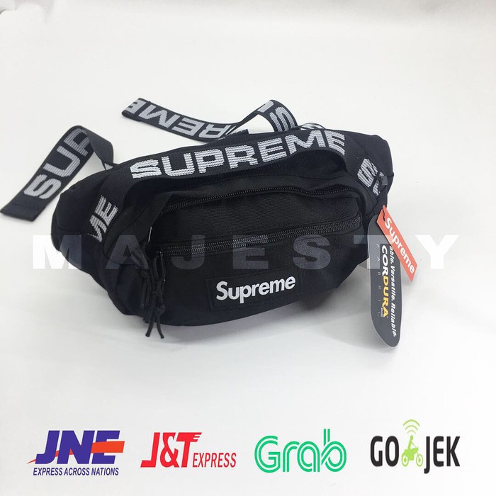 WAISTBAG SUPREME SS18 / TAS SELEMPANG SUPREME SS18 / BELTBAG - HITAM