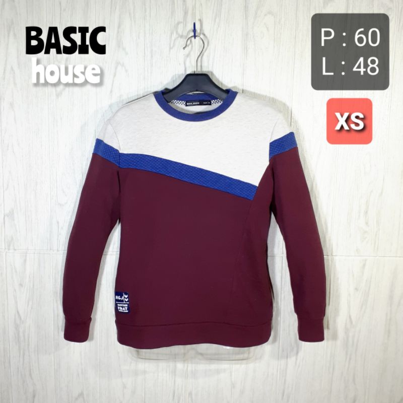 Sweater Sweatshirt Crewneck BASIC bukan CHAMPIONS Anak Remaja Wanita Bekas Second Original