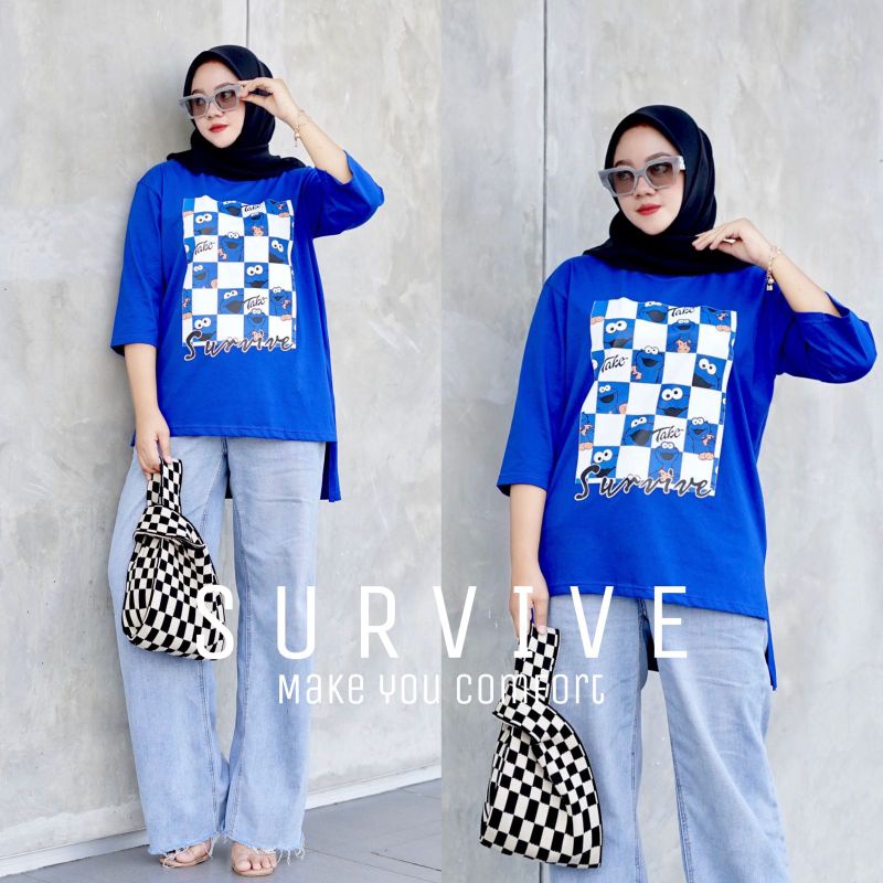 Atasan wanita kaos oversize orginal survive