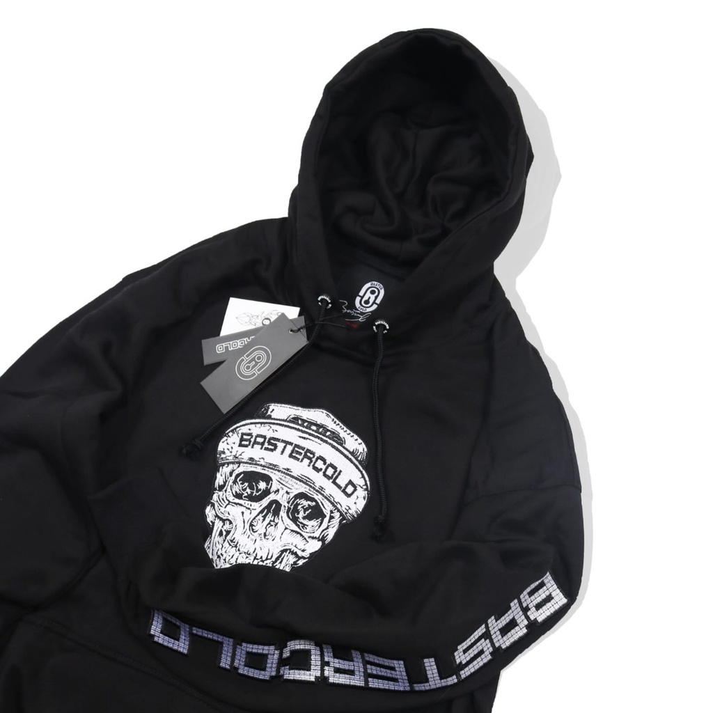 JAKET SWEATER HOODIE BASTERCOLD EMBROIDERY SKULL ORIGINAL PRIA WANITA TERBARU