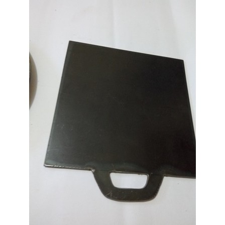 Wajan Persegi Plat Baja Alat Panggangan Roti Bakar Sosis Burger 35CM