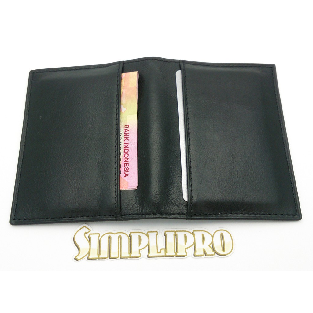 Dompet Kartu Tipis Kulit Asli (Slim Card Holder Wallet)