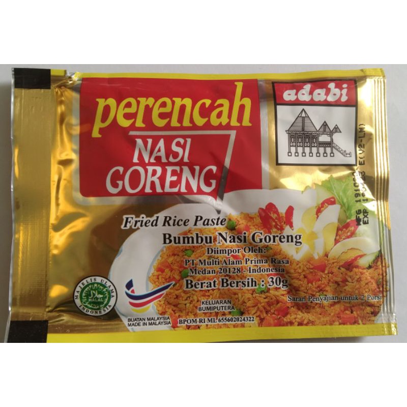 

Adabi Perencah Nasi Goreng 30Gr (30pc)