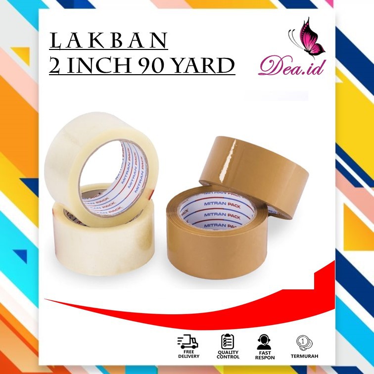 [DEASHOP] LAKBAN / PEREKAT / ISOLASI BENING &amp; COKLAT MERK MITRAN - DAIMARU - EKA TAPE MURAH