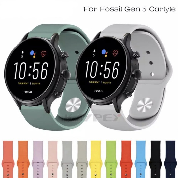 STRAP TALI JAM TANGAN SILICONE APPLE SMARTWATCH FOSSIL GEN 4 DAN 5