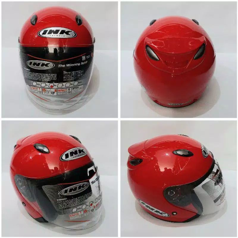 Helm ink centro original merah