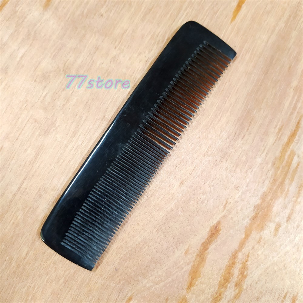 Sisir Rambut anti statis bahan tanduk kerbau asli asli / sisir perawatan rambut pria wanita handmade