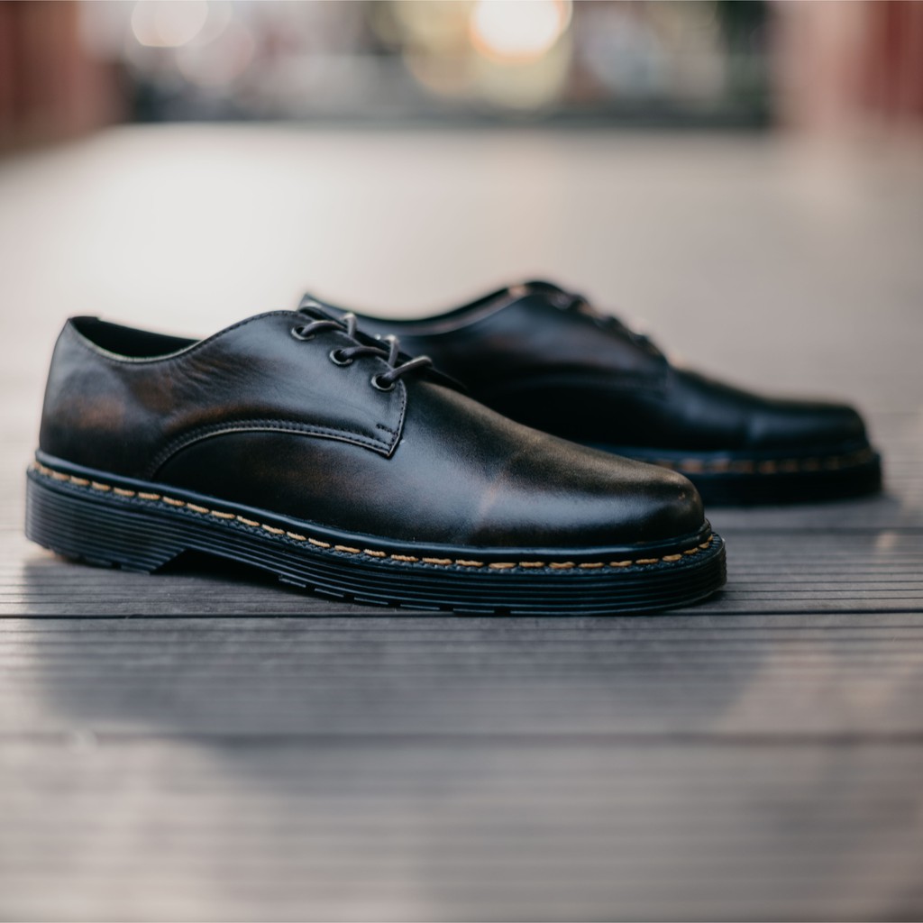 KALMAR CAMEL |FORIND x Greata| Sepatu Kulit Asli Formal Vintage Klasik Pria/Men/Cowo Derby Footwear