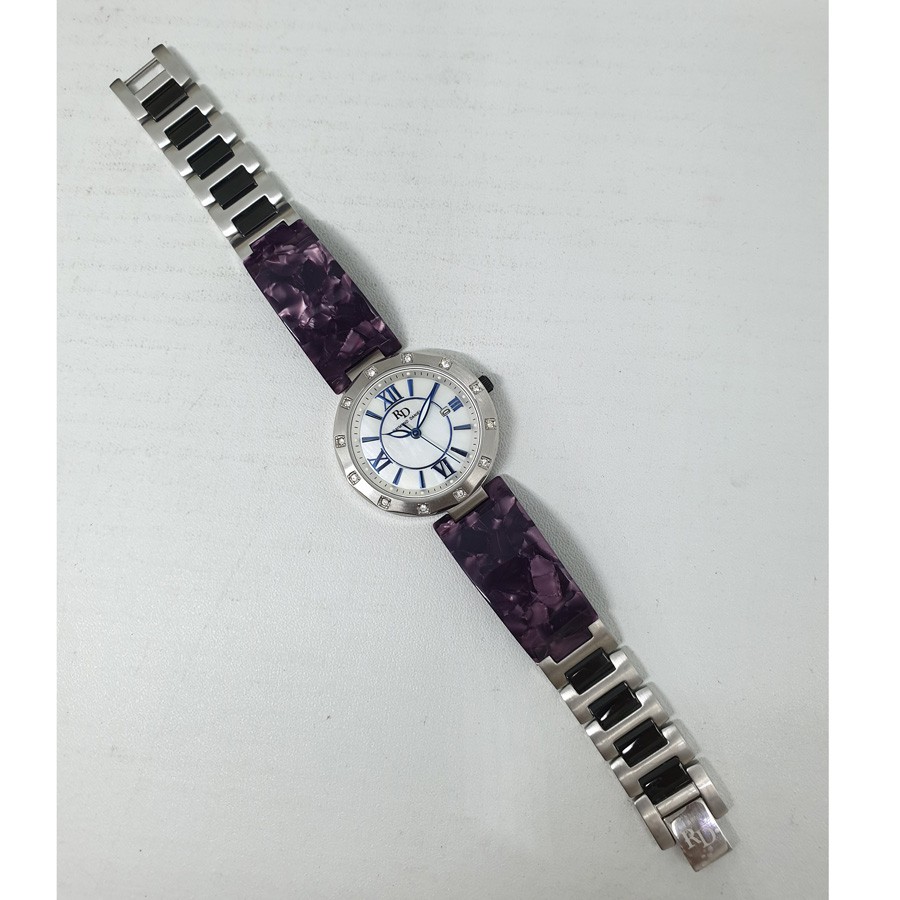 Raymond Daniel RD206 Silver Akr.Violet , Jam Tangan Wanita,Original