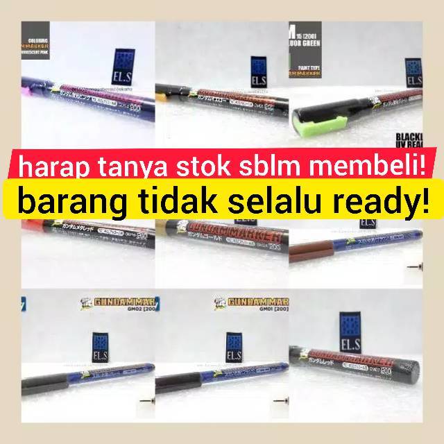 

GUNDAM MARKER BLACK BROWN GRAY GREY GOLD SILVER METALLIC BLUE RED WHITE POUR TYPE