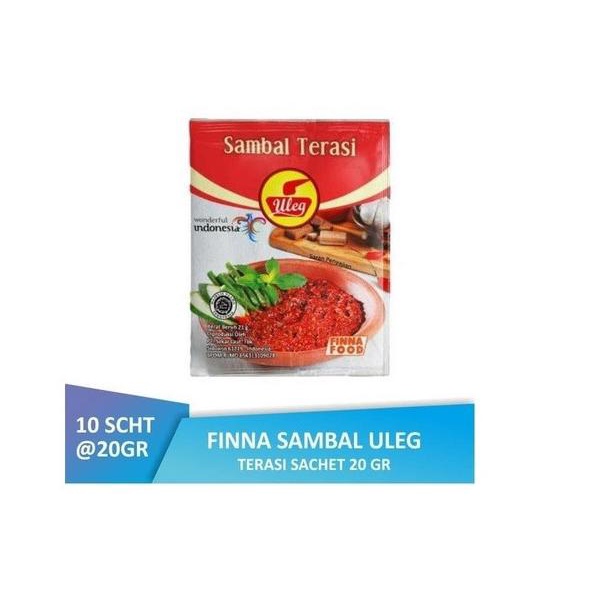 

Finna Sambal Uleg Terasi Sachet 10 X 21Gr