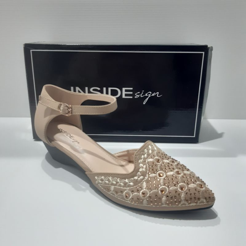 Sepatu sandal wedges wanita import INSIDE N911-CC1979 Original