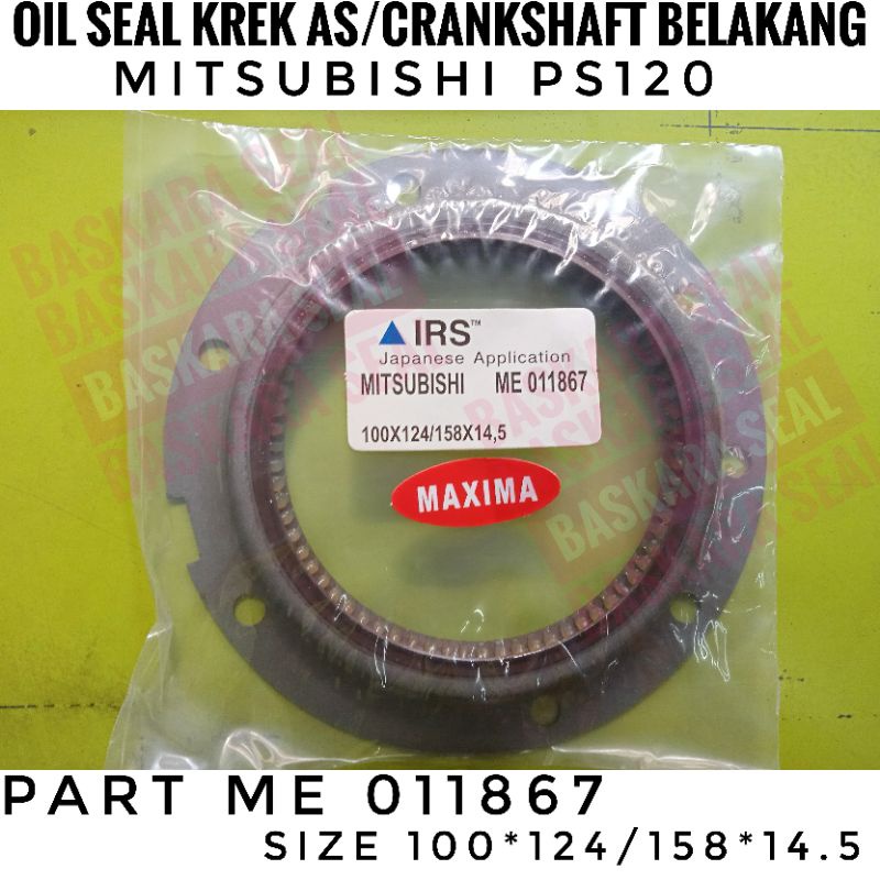 OIL SEAL CRANKSHAFT KREK AS BELAKANG MITSUBISHI PS120 silicon
