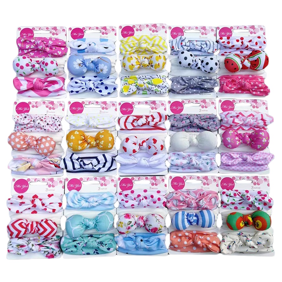 [1KG 22PCS] LBS Set Bandana Bayi Dengan Model Ikatan Pita Bantal Ball dan Bervariasi