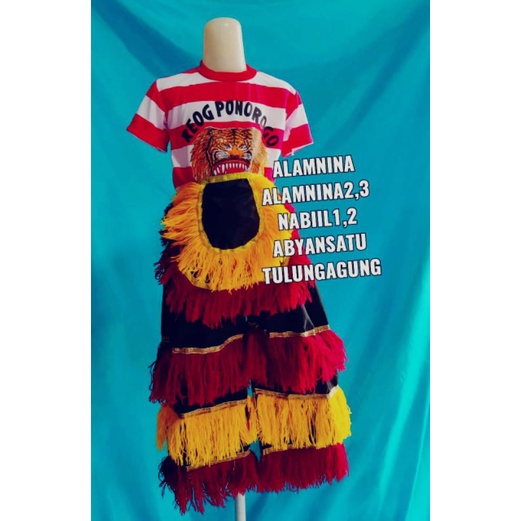 setelan kaos reog celana barongan