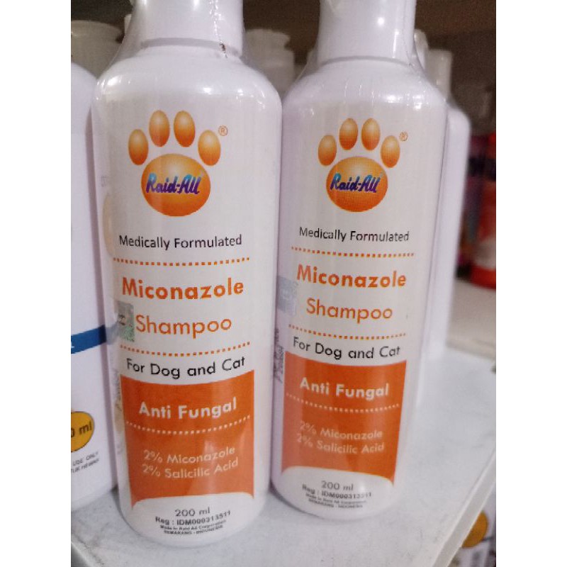 Shampo Sampo Anti Jamur Miconazole kucing anjing 200 ml