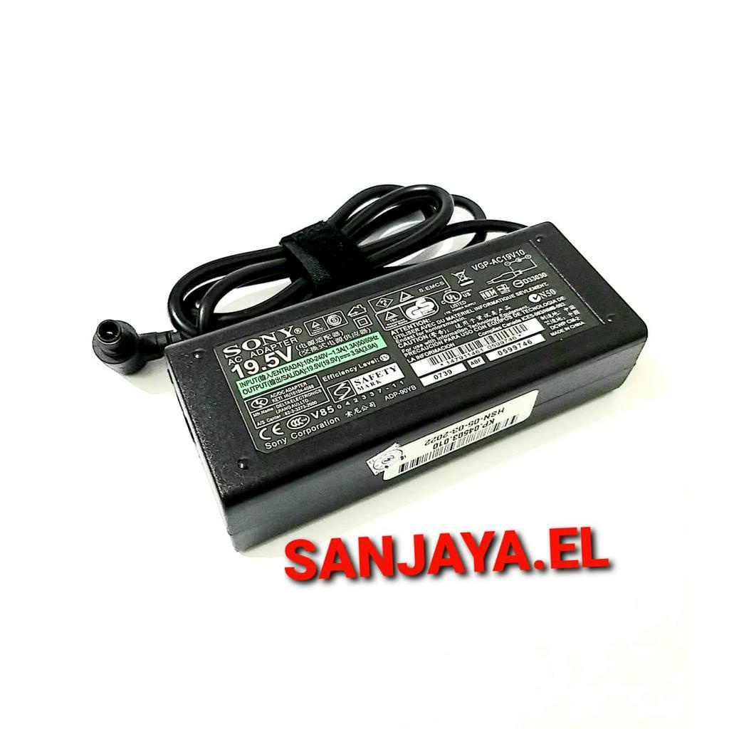 ADAPTOR  Charger TV LCD LED Monitor Sony VAIO 19.5V 4.7A Original SVE14 SVF14 VPCYB BPS24 BPS26 BPS1