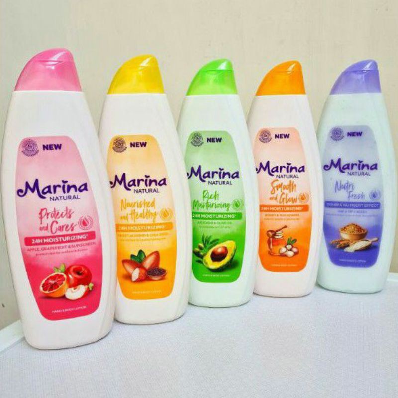 marina natural body lotion 335ml//475ml