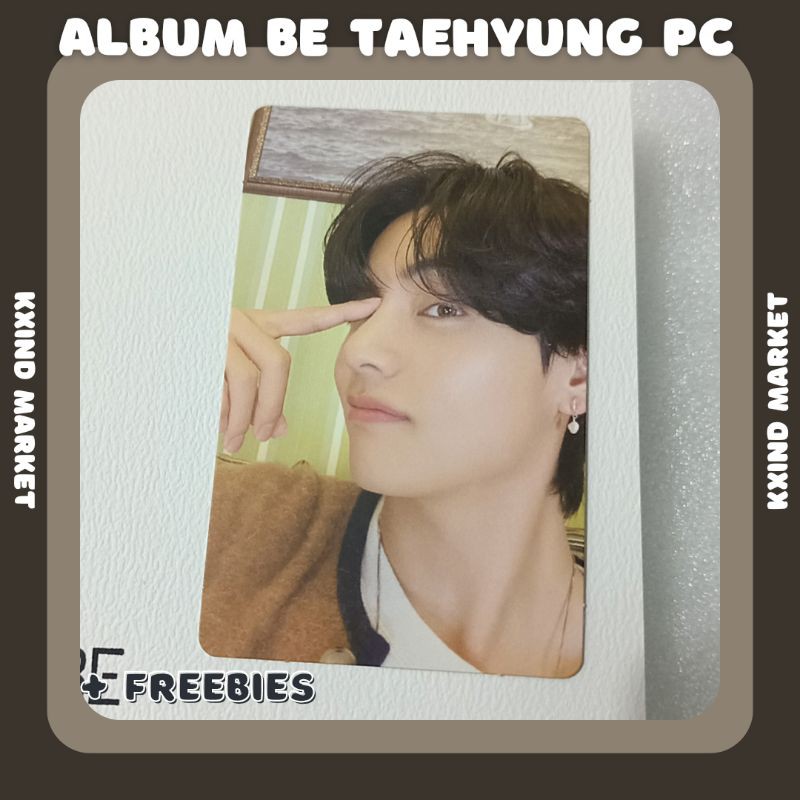 [ DISKON ] Photocard Taehyung Album Be Essential Official / PC v be essential / album be essential