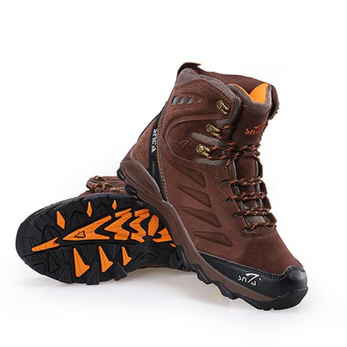 Sepatu Gunung SNTA 488 Brown orange/ Semi Waterproof
