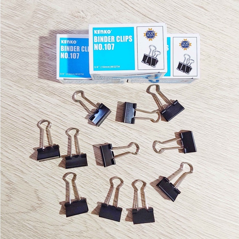 

Kenko Binder Clips no.107 / Penjepit Kertas Kenko no.107 / Binder Clips Kenko no.107
