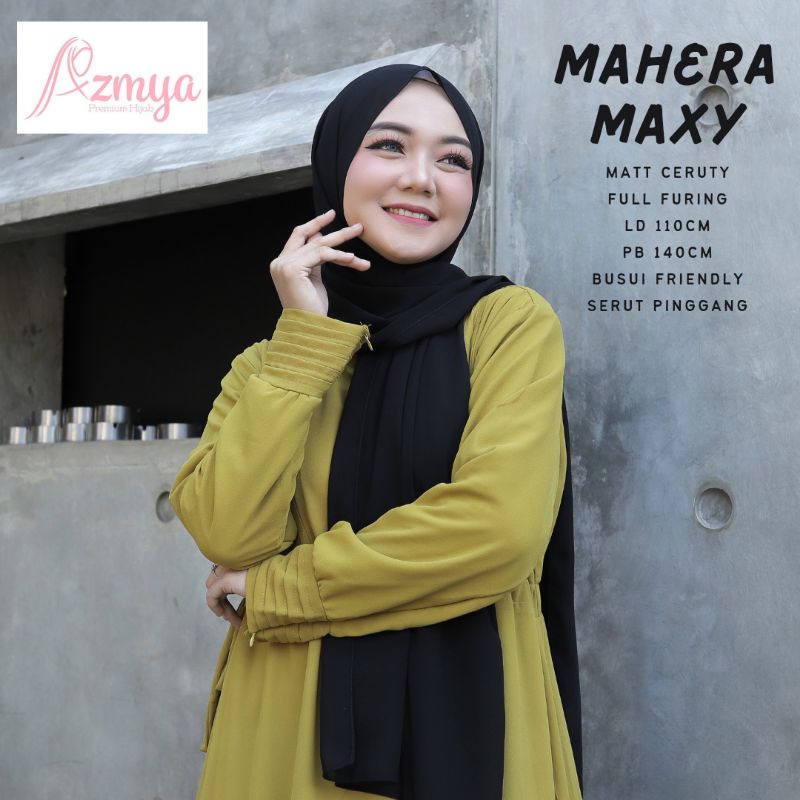 Mahera Maxy bahan Ceruty Full Furing LD 100cm busui