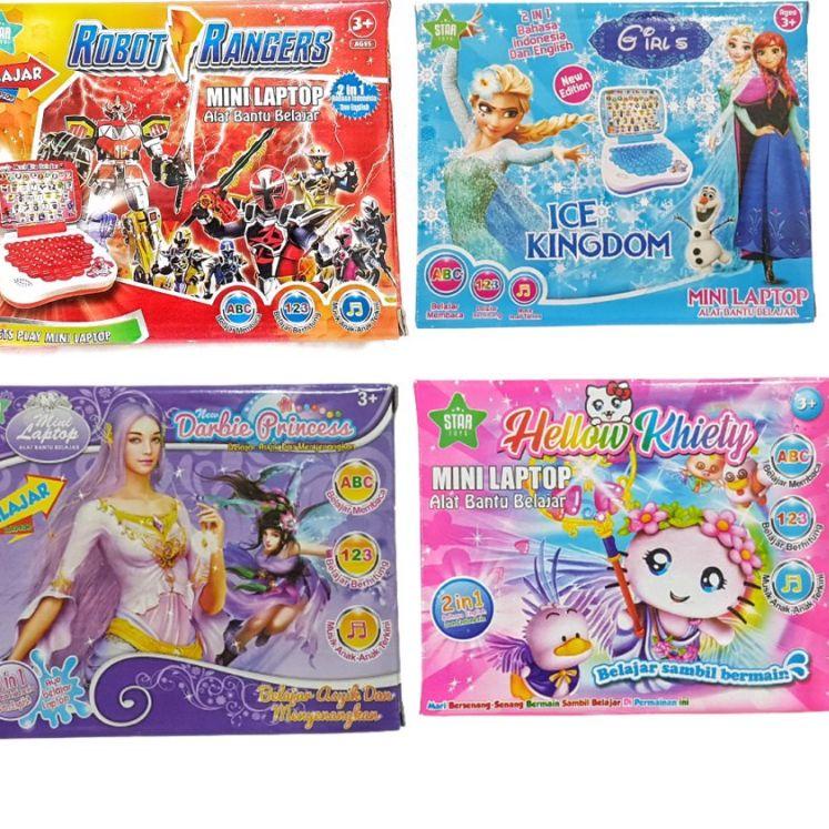 Wow Murah Meriah.. MAINAN LAPTOP MINI laptop anak,mainan edukasi dua bahasa untuk belajar anak