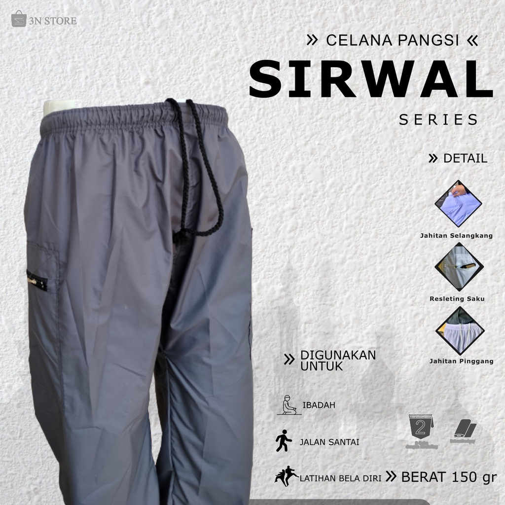 Sirwal cingkrang celana pangsi sontog dewasa komprang