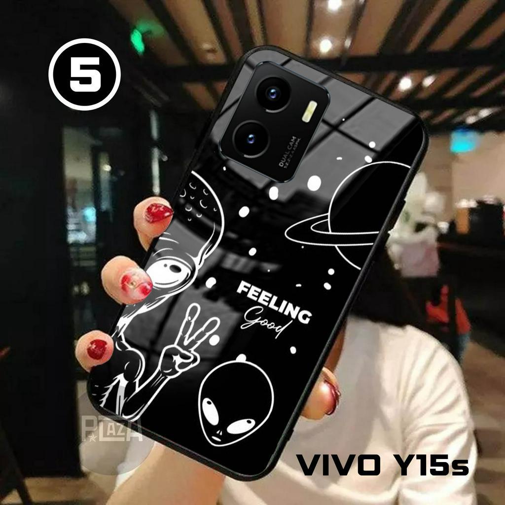 Softcase Glass SPACE [K62] for VIVO Y15s Terbaru CAMERA PROTECT Casing Handphone-Pelindung Handphone