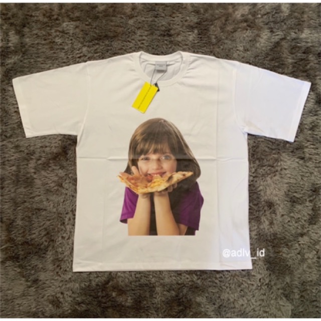 ACME DE LA VIE ADLV BABY FACE SHORT SLEEVE TEES WHITE PIZZA