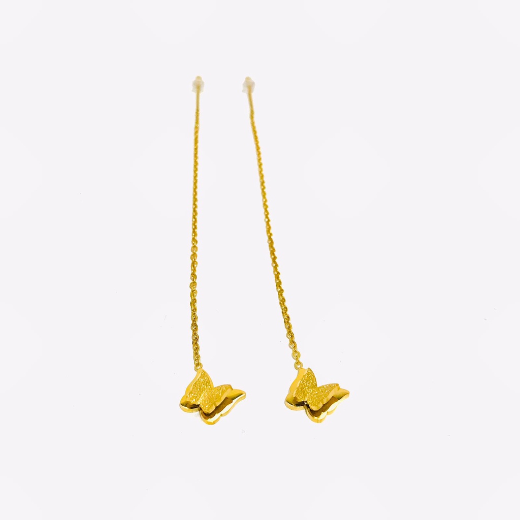 Anting Titanium Wanita Lapis Emas Anti Karat AT-6-23