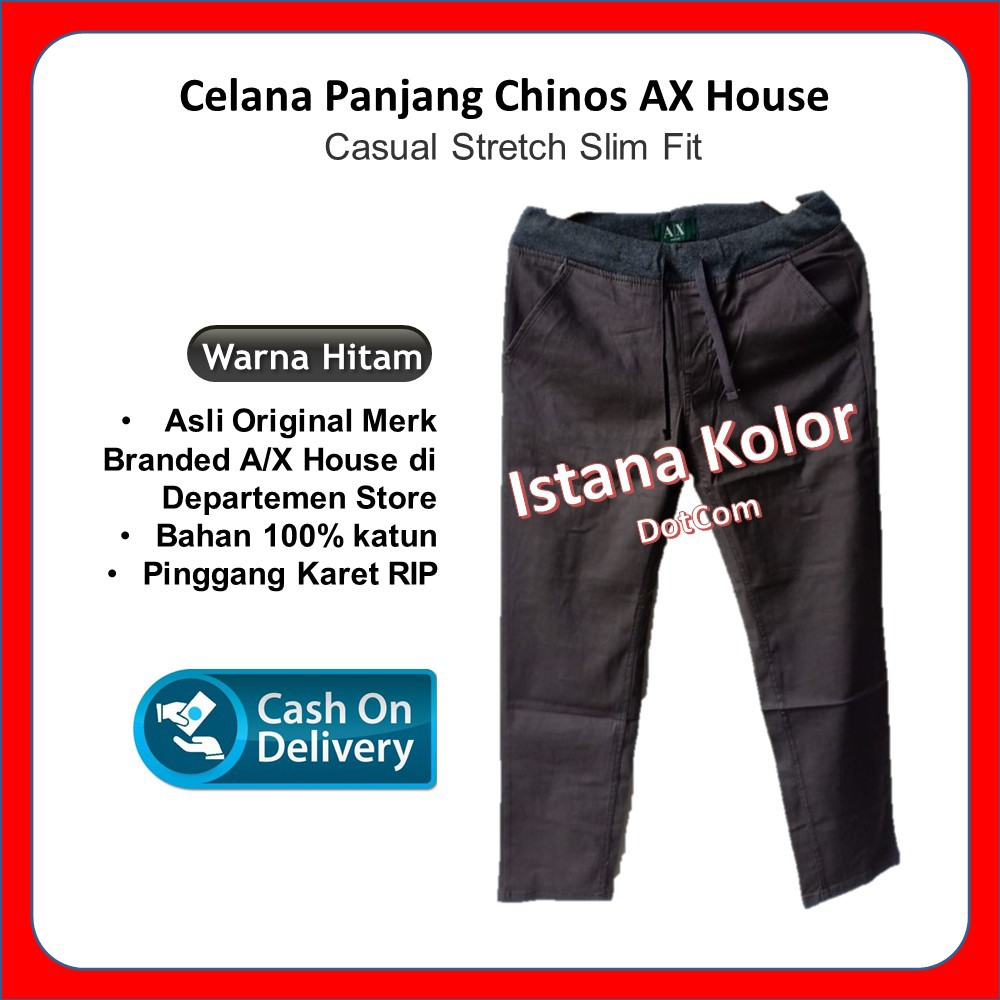 Celana Panjang AX House Nevada Kolor Pria Wanita Cowok Chinos Cargo Asli Ori Murah Model Terbaru