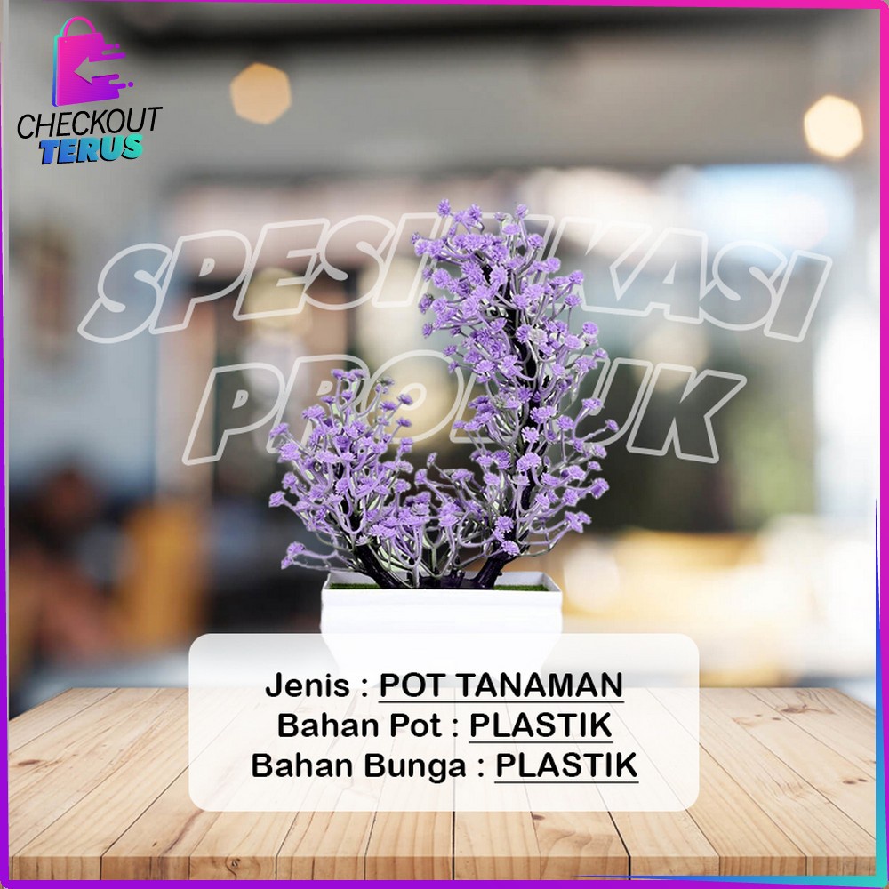 CT C612 C616 Bunga Hias Plastik Ornamen Tanaman Bunga Pompom Hiasan Pajangan Tanaman Hias Artificial Flower