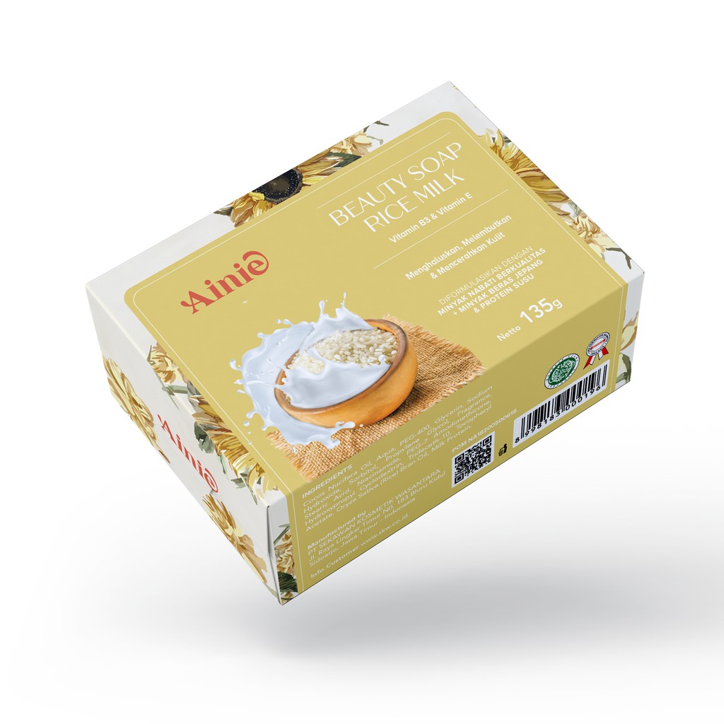 Ainie Extract Soap 135gr - Rice Milk