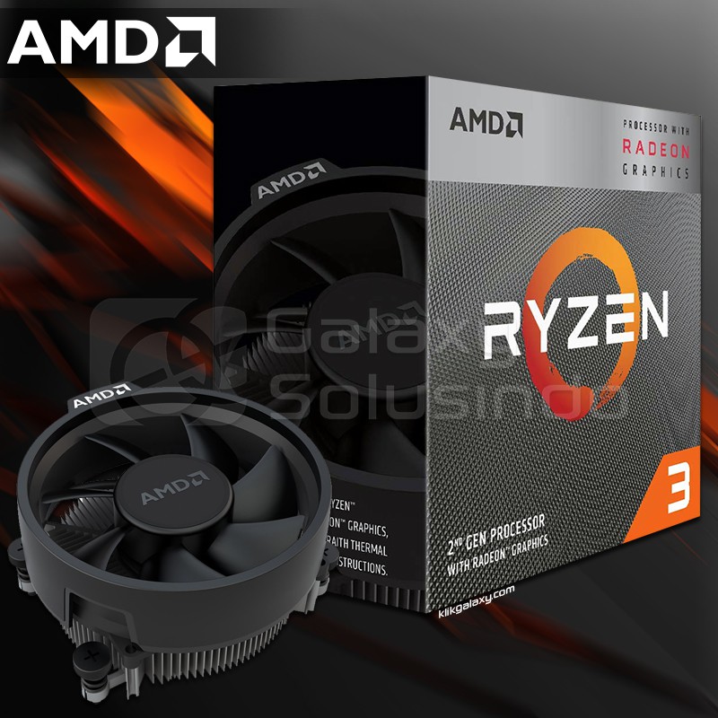 AMD Ryzen 3 3200G 3,6Ghz - 4Ghz / 4 Core + 4 Thread - AM4